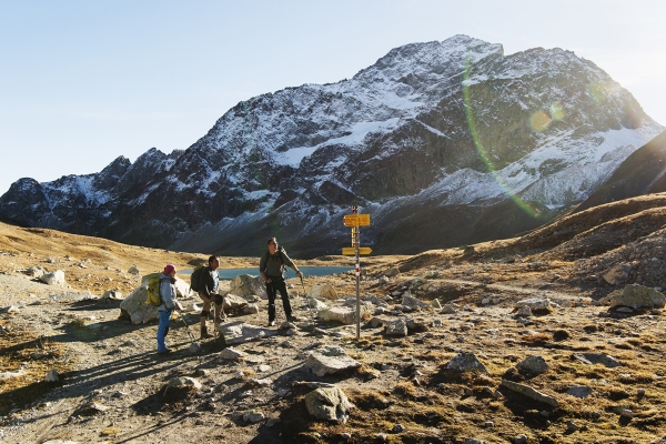 Die Anden hinter St. Moritz