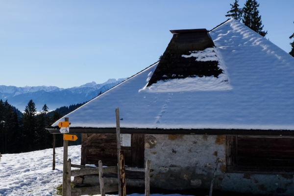 Schneeschuhwandern im freiburgischen Wintersportparadies