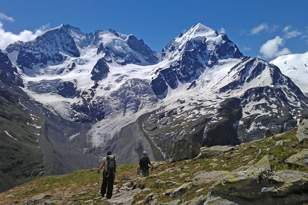 Avec les enfants à la cabane Coaz