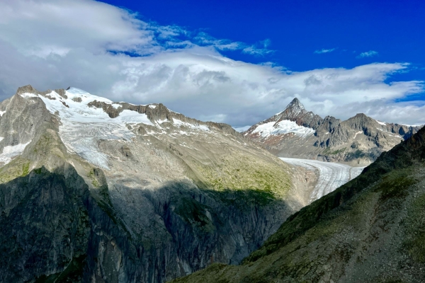 Chüe et Risihorn, au-dessus de Bellwald