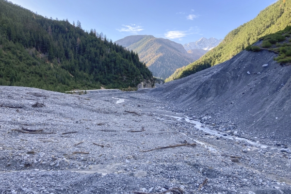 Dégâts dus aux intempéries dans le Val S-charl