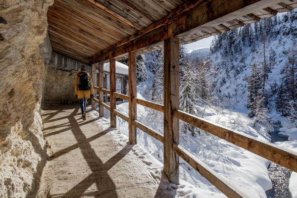 Engadiner Schneetraum im Val Fex