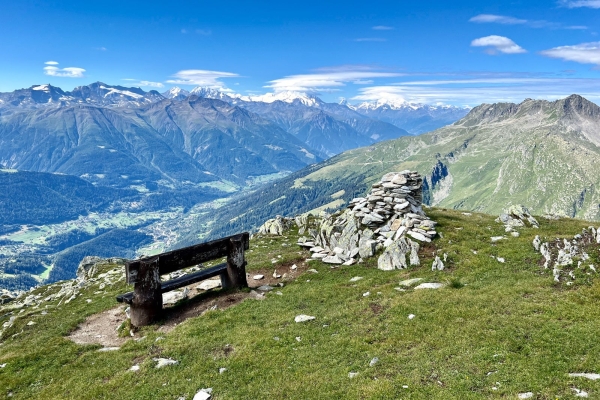 Chüe und Risihorn, über Bellwald