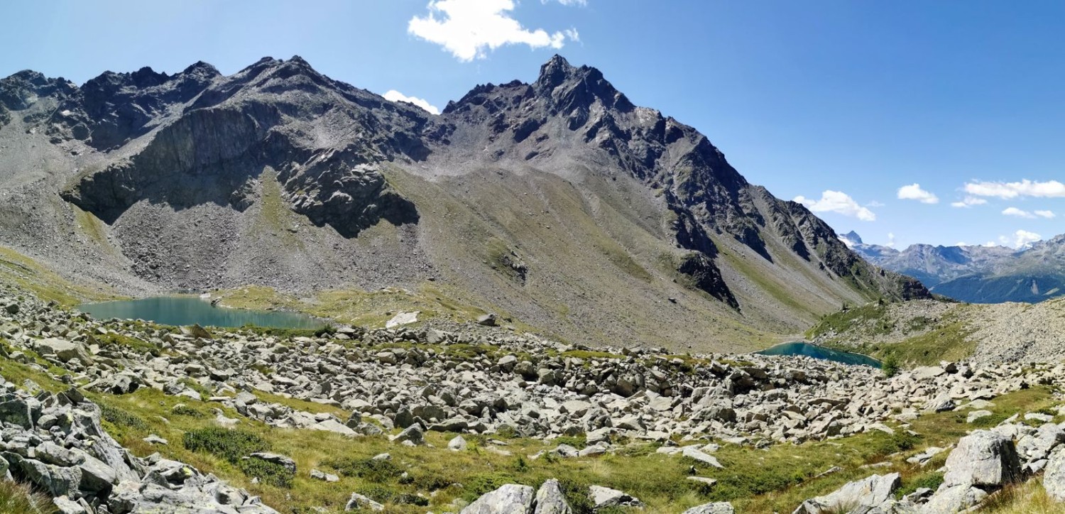 Deux lacs sur deux terrasses, et un océan de solitude au Lagh dal Teo.