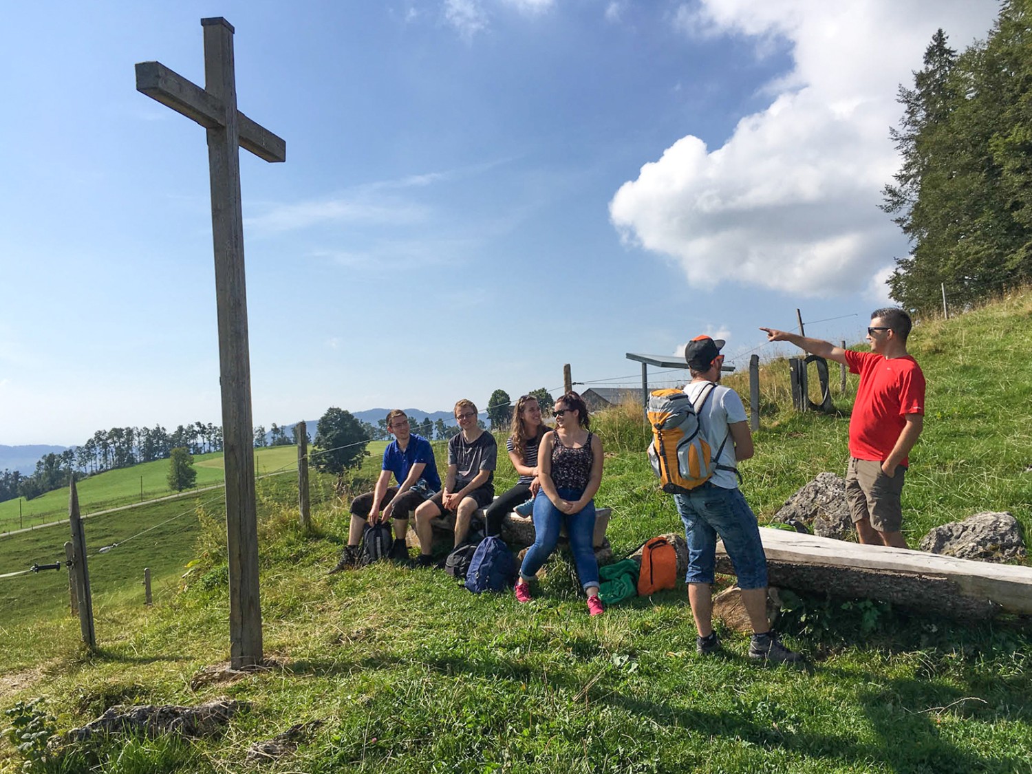 Poste d’observation de Güggel sur la deuxième chaîne du Jura.