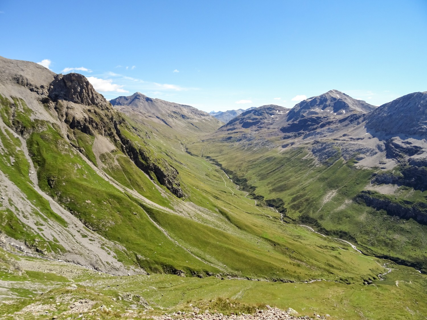 Vue sur le Val da Fain. Photo: Sabine Joss