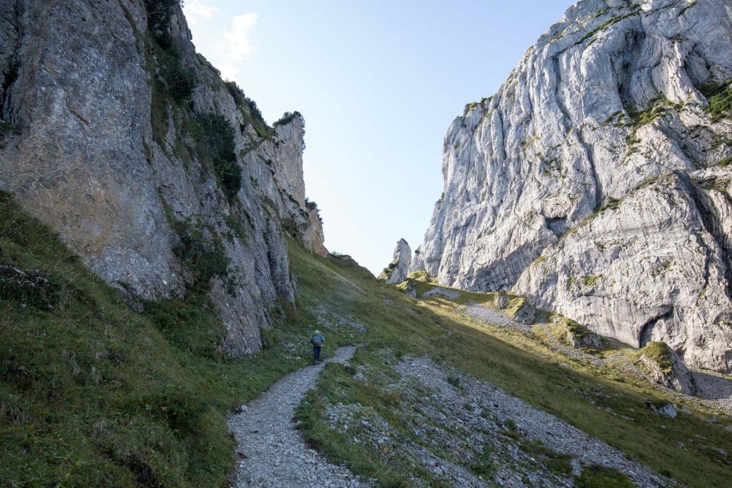 La montée jusqu’au Bogartenlücke est ardue.