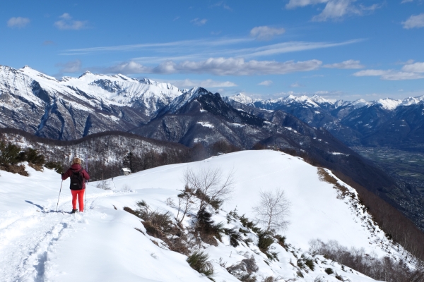 Kurz an die Sonne oberhalb Locarno