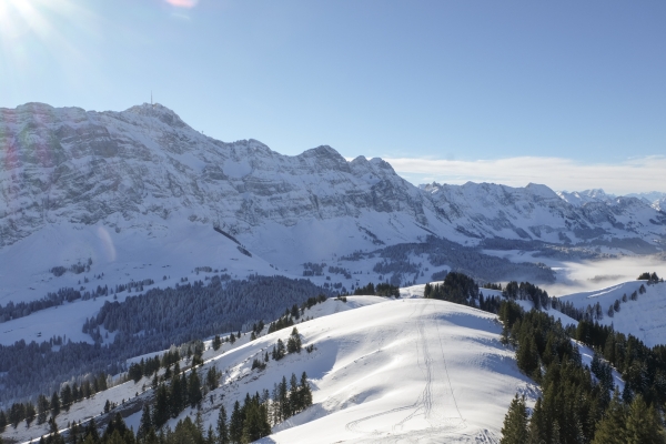 Le vaste panorama du Kronberg appenzellois