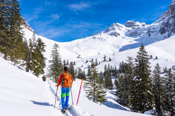 Randonnée familiale en raquettes à Bannalp