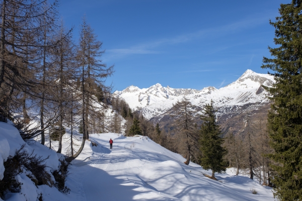 Die Schneeinsel oberhalb von Airolo