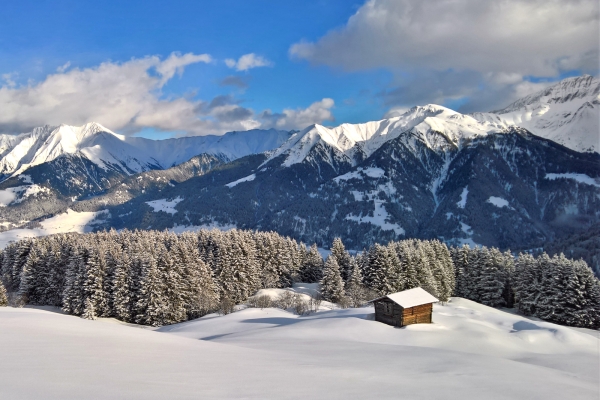 Winterwanderperle in der Surselva