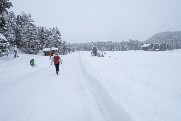 Winterseenwanderung bei St. Moritz