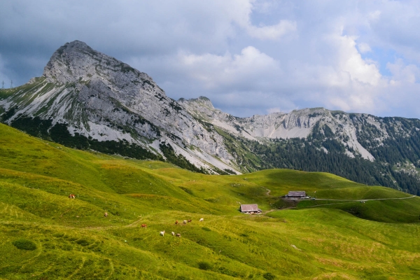 Vue sur trois lacs dans le canton d’Obwald