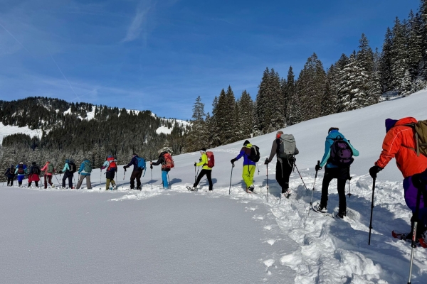 Schneeschuhwanderung Fluonalp, Giswil