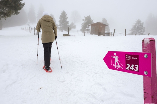 Aussichtsreiche Schneeschuhtour im Jura