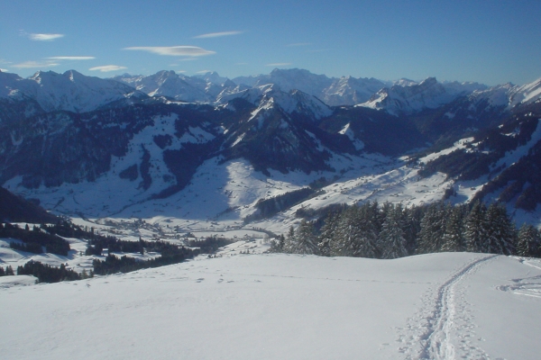 Über den Risipass SCHNEESCHUHWANDERUNG