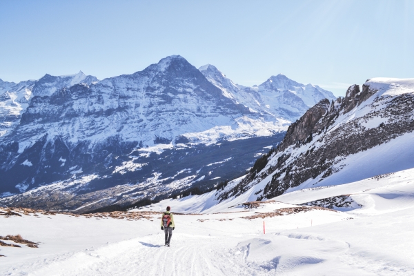 Im Reich des Winterwanderns am Faulhorn