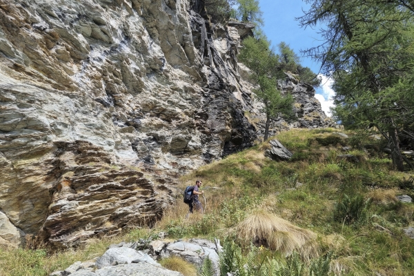 Per l’alpe Grum sul passo del Bernina