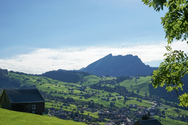 Vue sur la plaine de la Linth