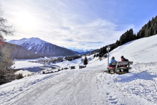 Soleil hivernal dans la vallée de la Landwasser