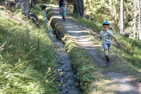 Randonnée féerique le long d’un bisse 