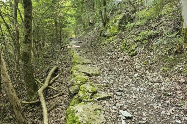 Parcours printanier au-dessus du lac de Walenstadt