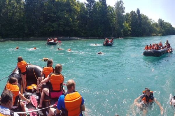 Bootsfahrt auf der Aare