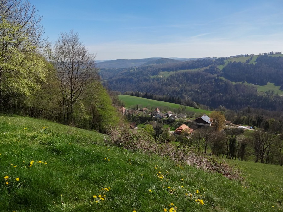 Ein Blick auf das Dorf Seleute.