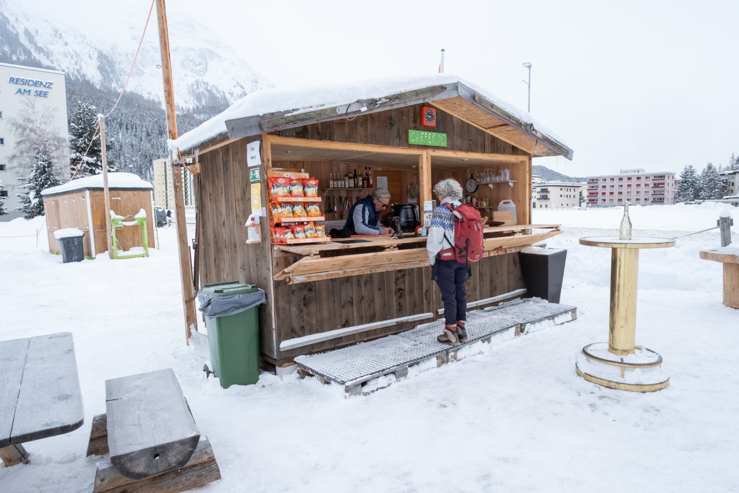 Pour commencer, un petit café au Cafferino. Photo: Markus Ruff