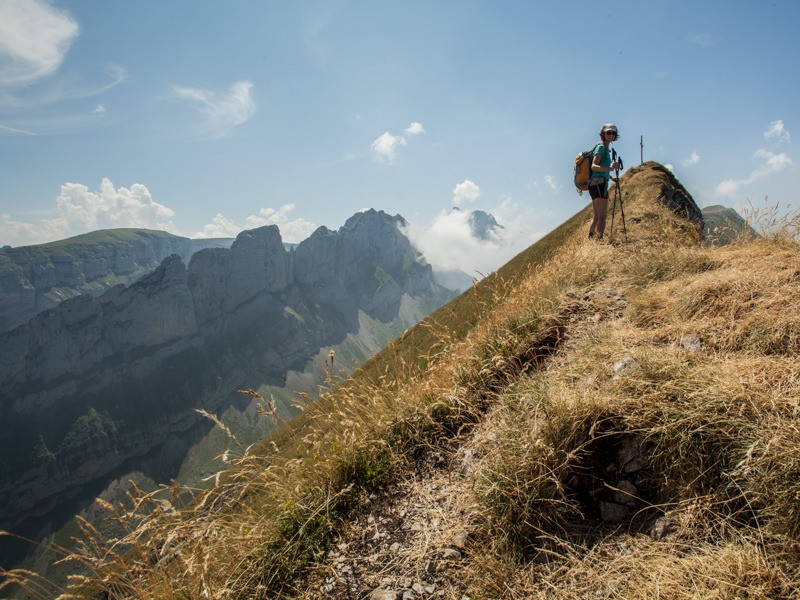 Sur le chemin de randonnée alpine vers Marwees. Photos: Anne-Sophie Scholl