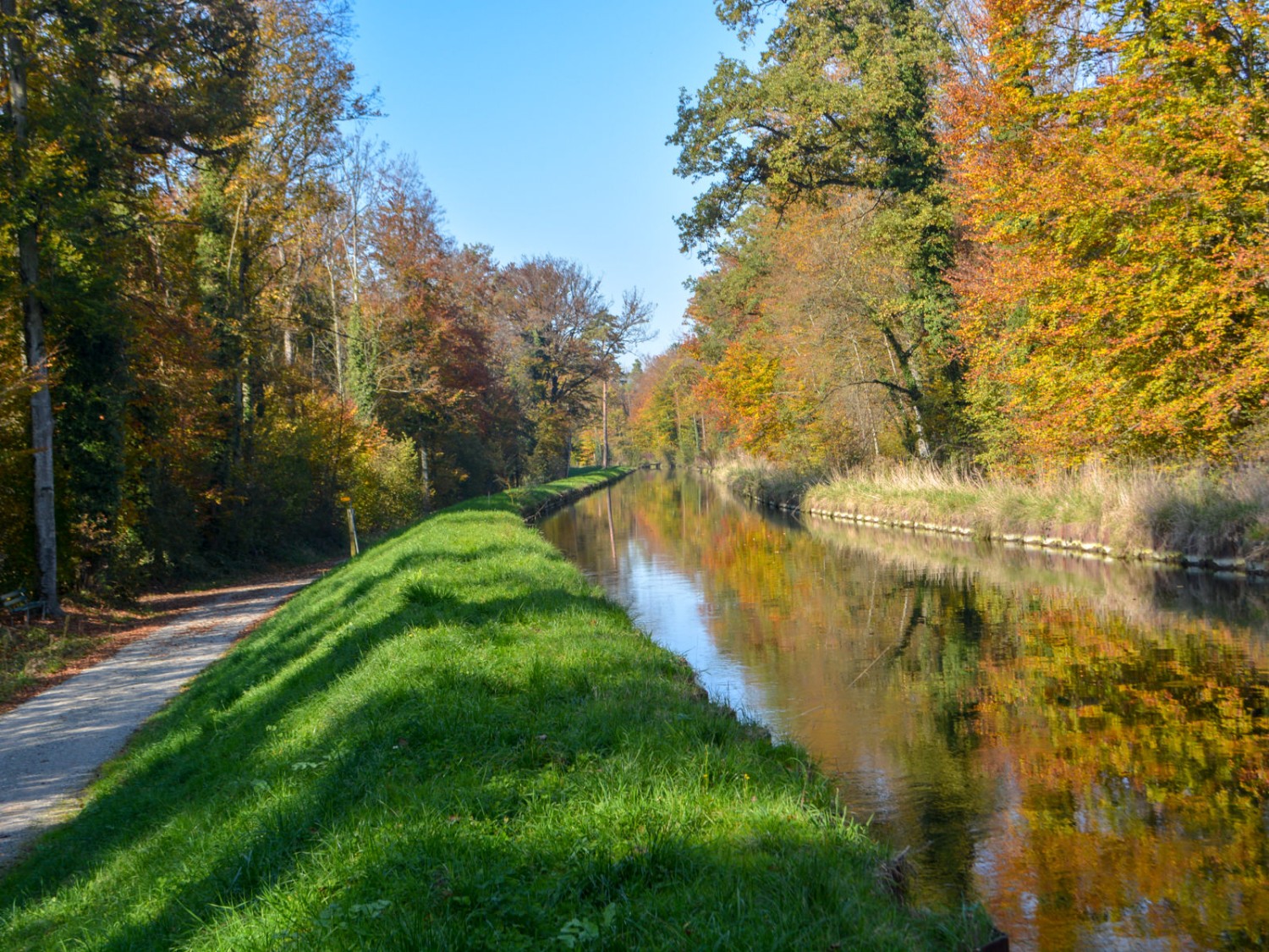 Lange und aufwendige Kanäle führen das Wasser der Thur zu den Turbinen. Bild: Werner Nef