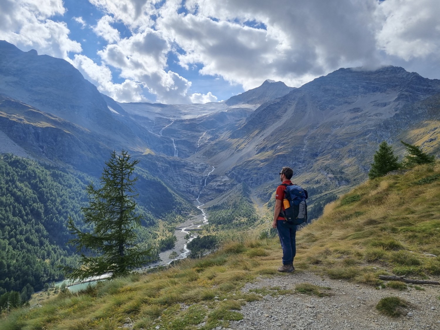 Vue depuis Alp Grüm sur le glacier du Palü. Photo: Nathalie Stöckli