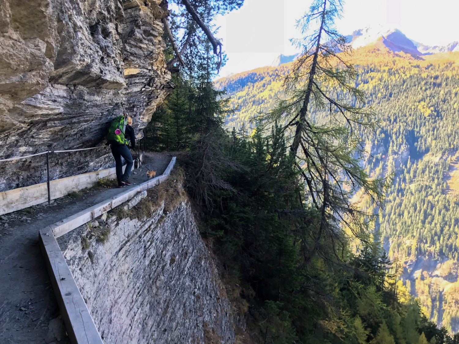 Vorsicht, dass man mit dem Rucksack nicht hängen bleibt. Bild: Randy Schmieder 