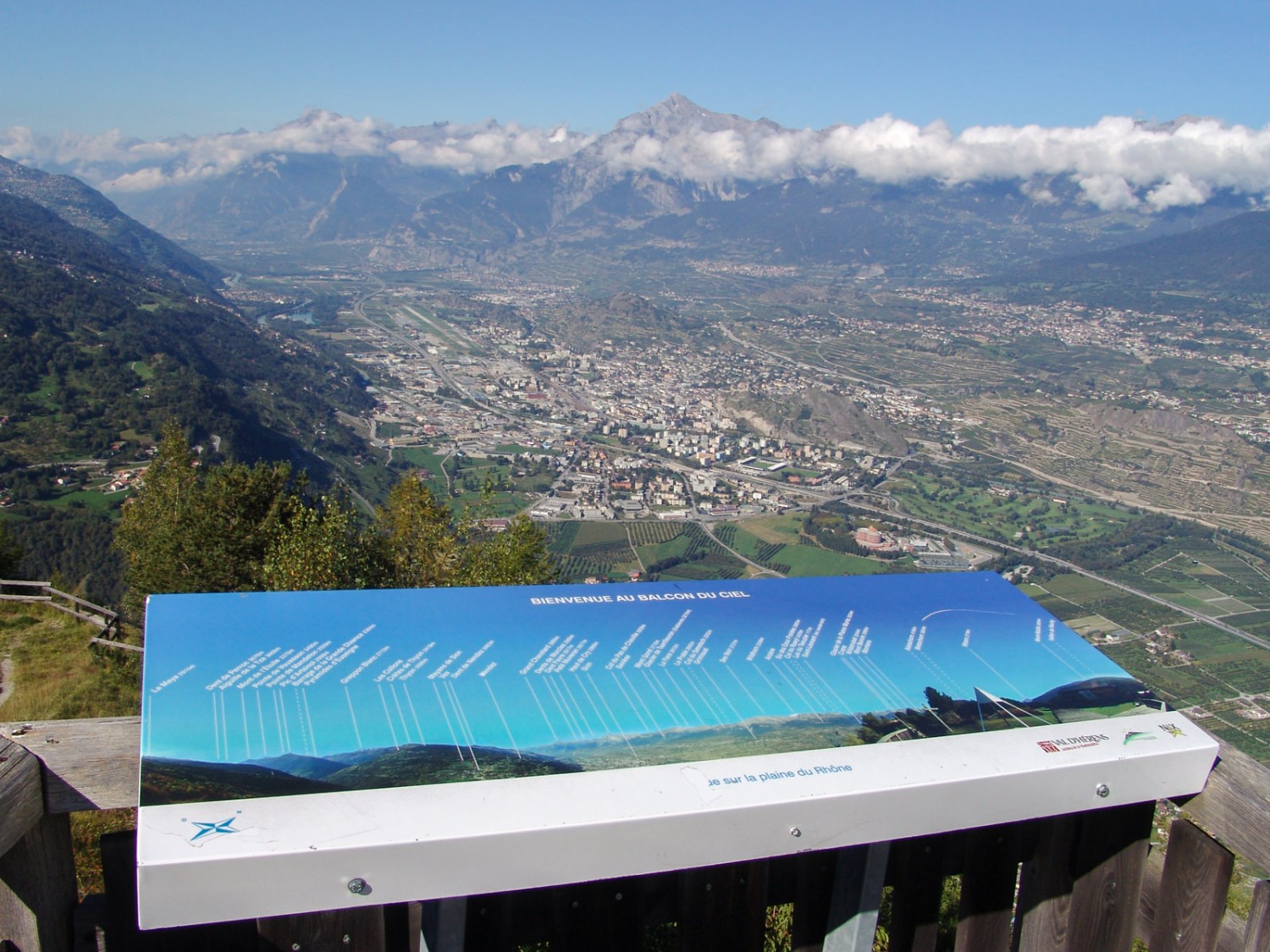 Le balcon du ciel avec sa belle vue. Photo: Stéphane Cuennet