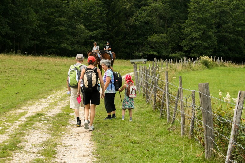 Die Wanderung beginnt sanft. Unterwegs nach dem Weiler La Bosse. Bilder: Camille Tissot