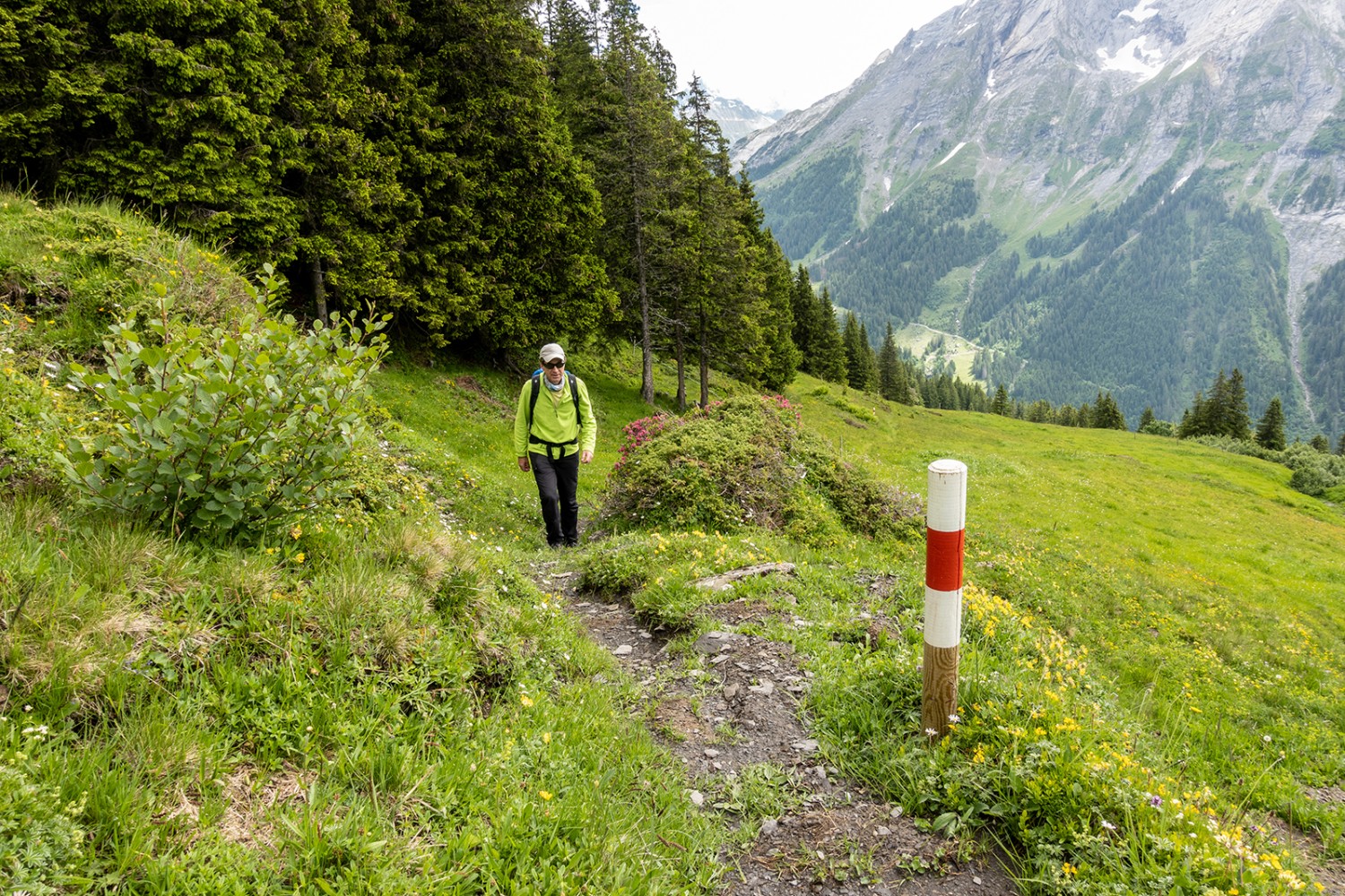 Le tracé historique restauré entre Grindelschärm et Chrüteren.