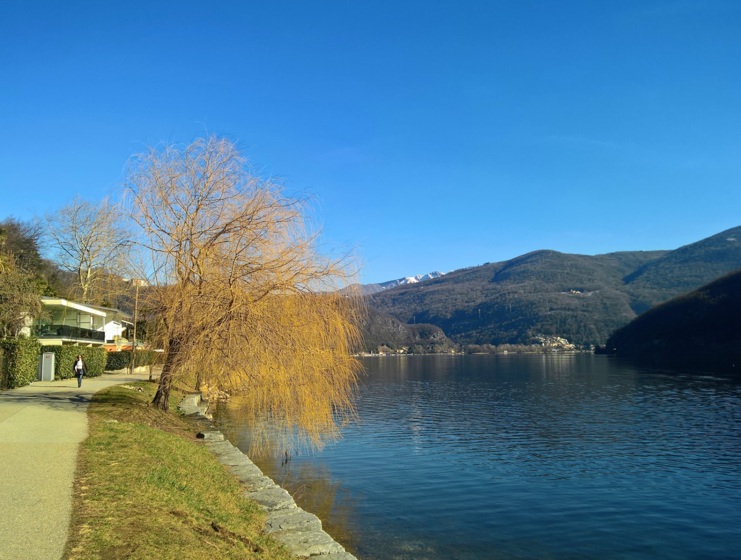 Se le navi non navigano in inverno, devi accettare una strada asfaltata. Immagine: Andreas Staeger