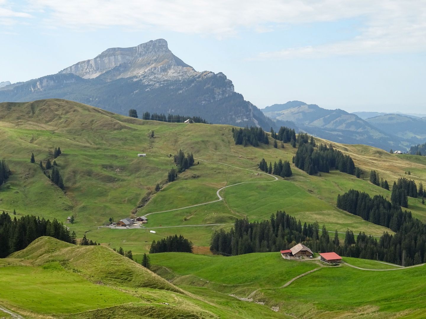 Aussicht von der Blattenegg Richtung Hohgant.