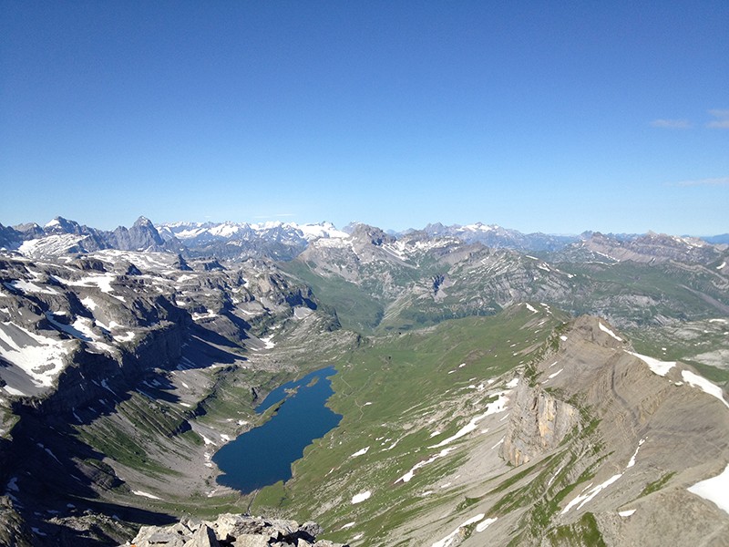 Blick vom Höch Turm auf den Glattalpsee. Bild: Daniel Schelbert