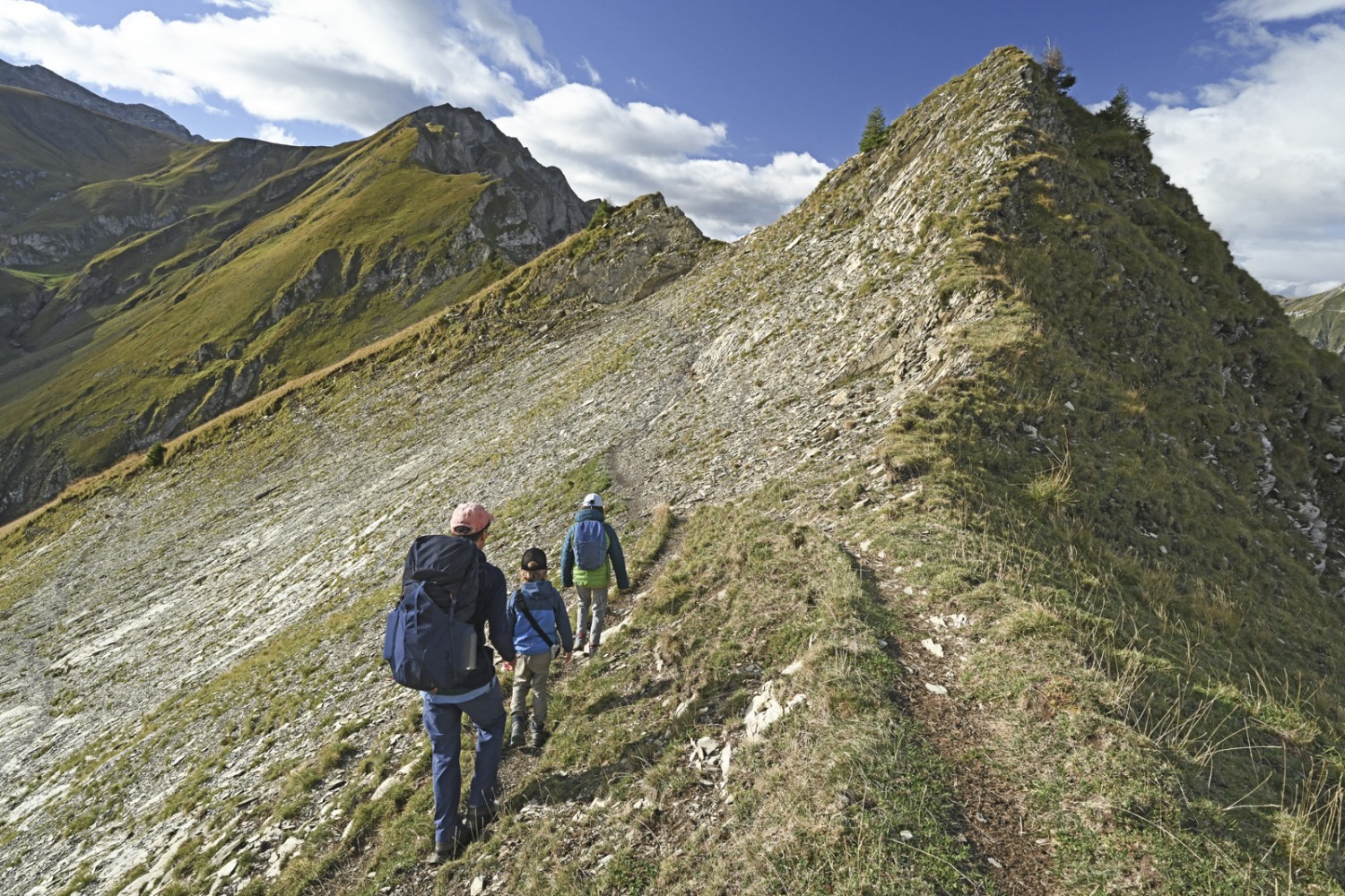 Sur le Giesigrat, peu après la Grathütte.Photos: natur-welten.ch