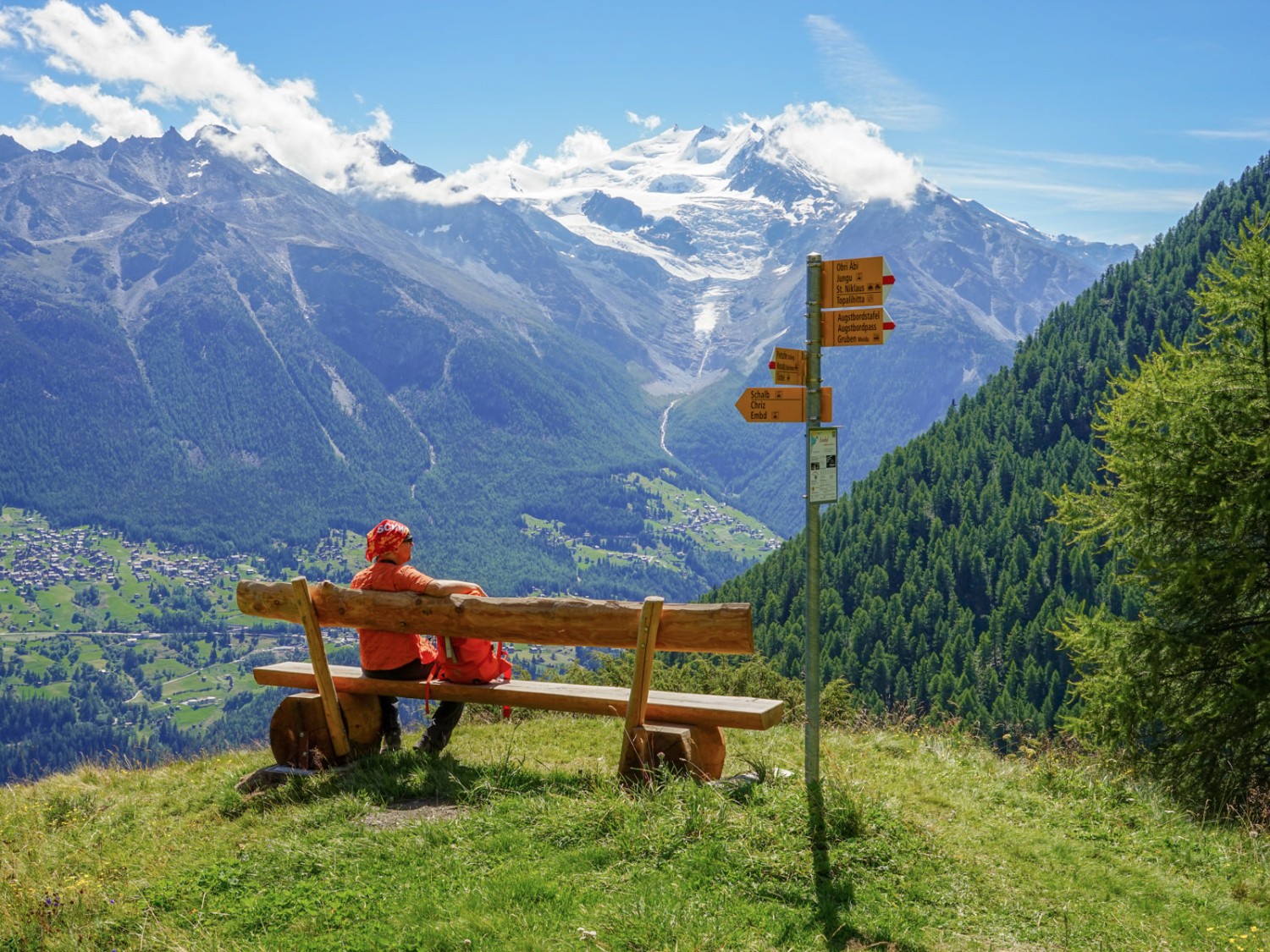 Ganz wichtig: Immer wieder die Aussicht geniessen! Bild: Fredy Joss
