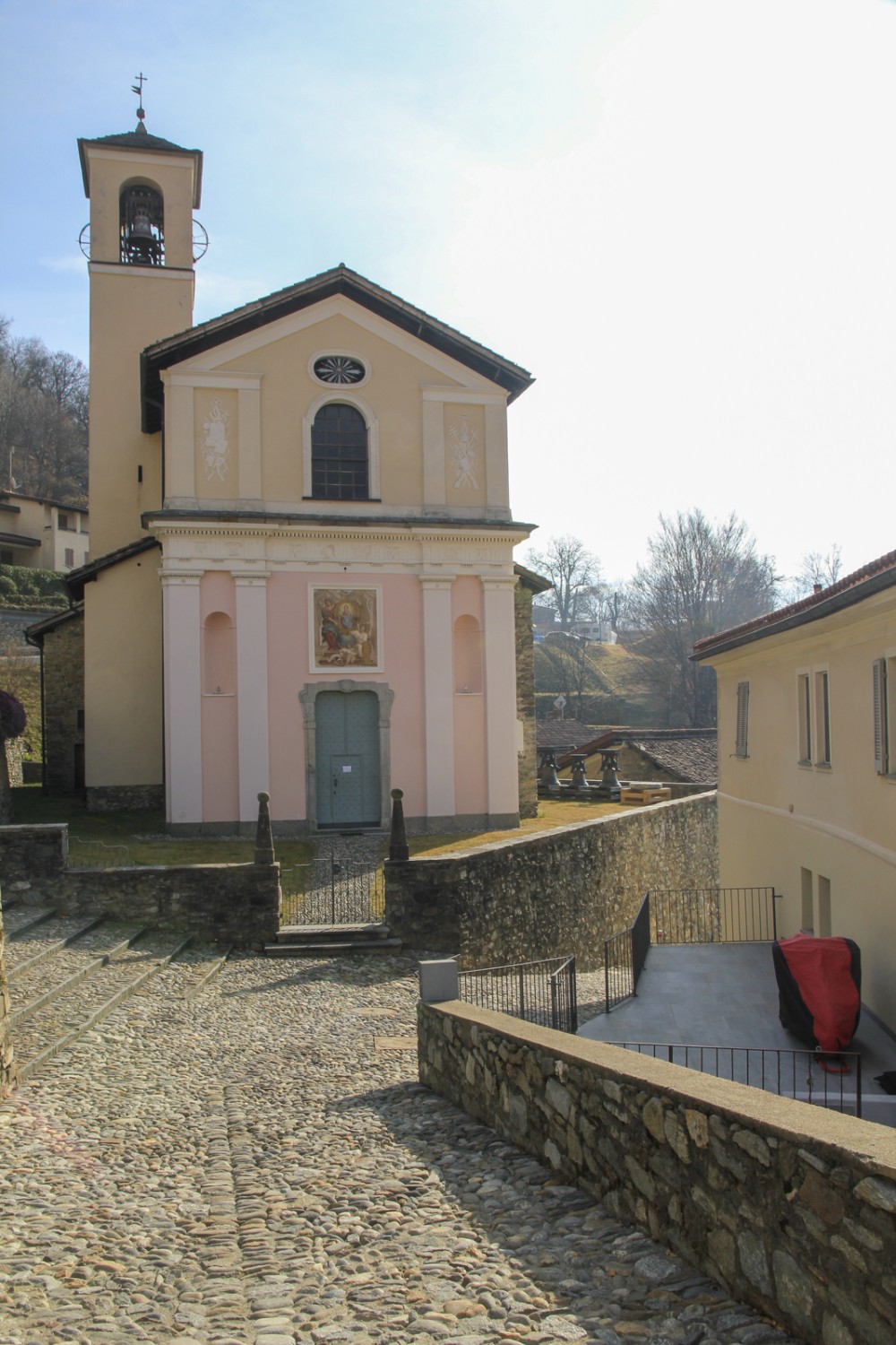 La chiesa di Mugena. Foto: Elsbeth Flüeler