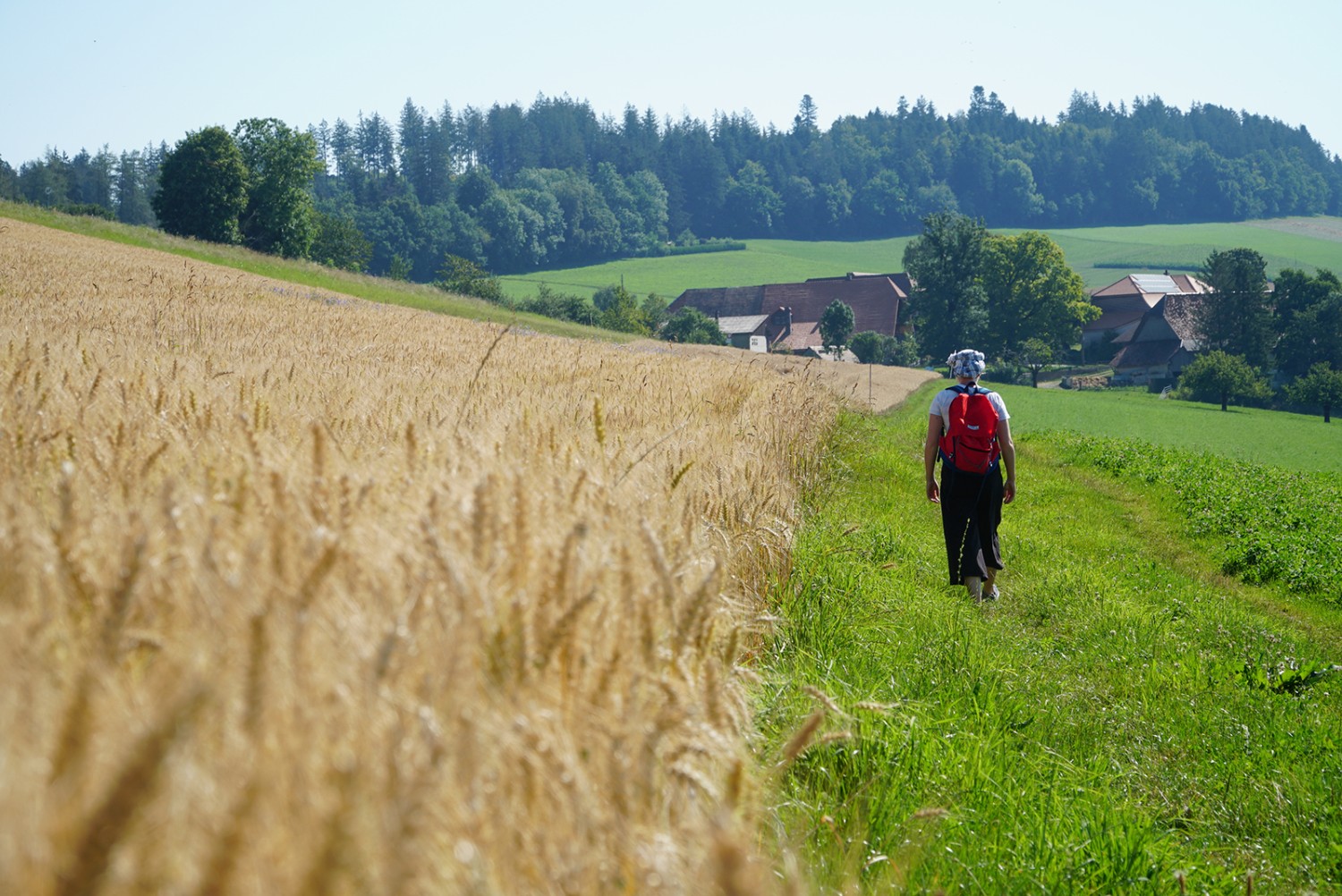 Felder und Dörfer auf dem Längenberg.