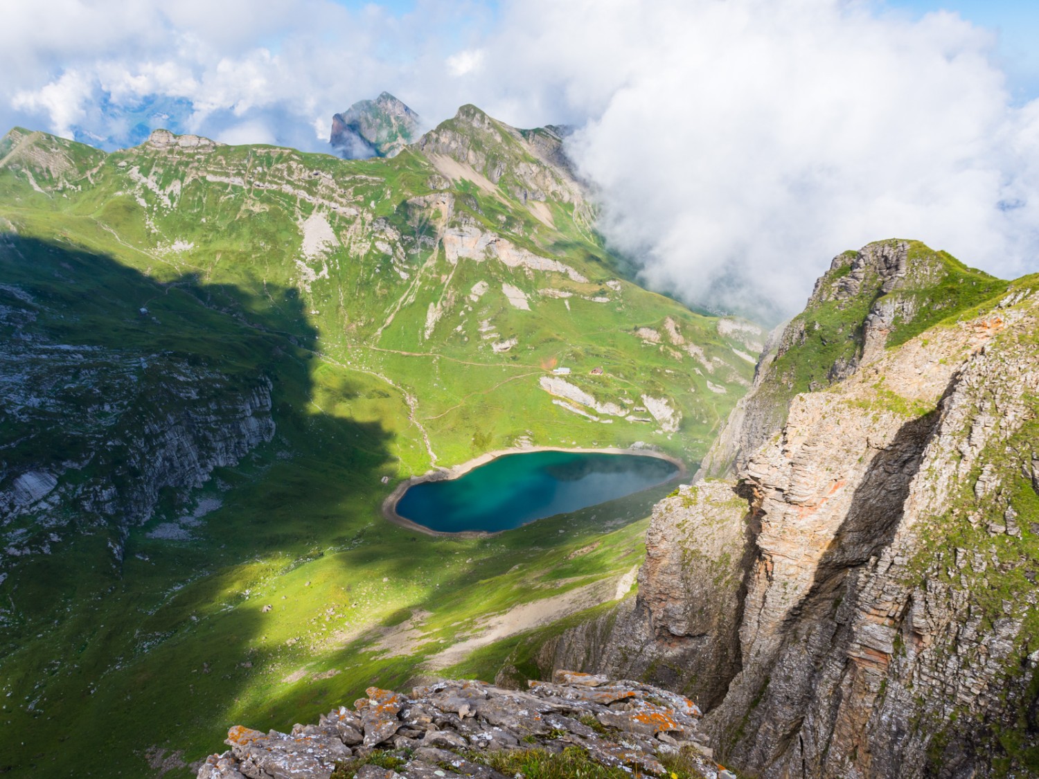 Tiefblick zum Spilauer See. Bild: Franz Ulrich. Bild: Franz Ulrich