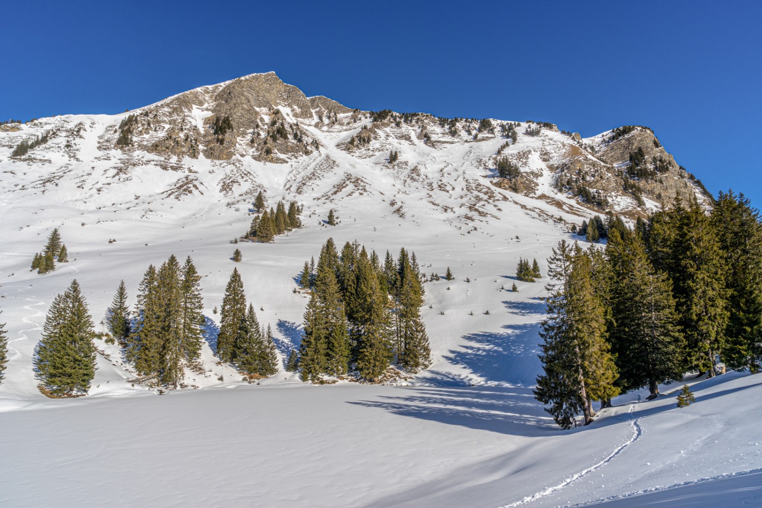 La Palette, au-dessus du lac Retaud. Photo: Fredy Joss