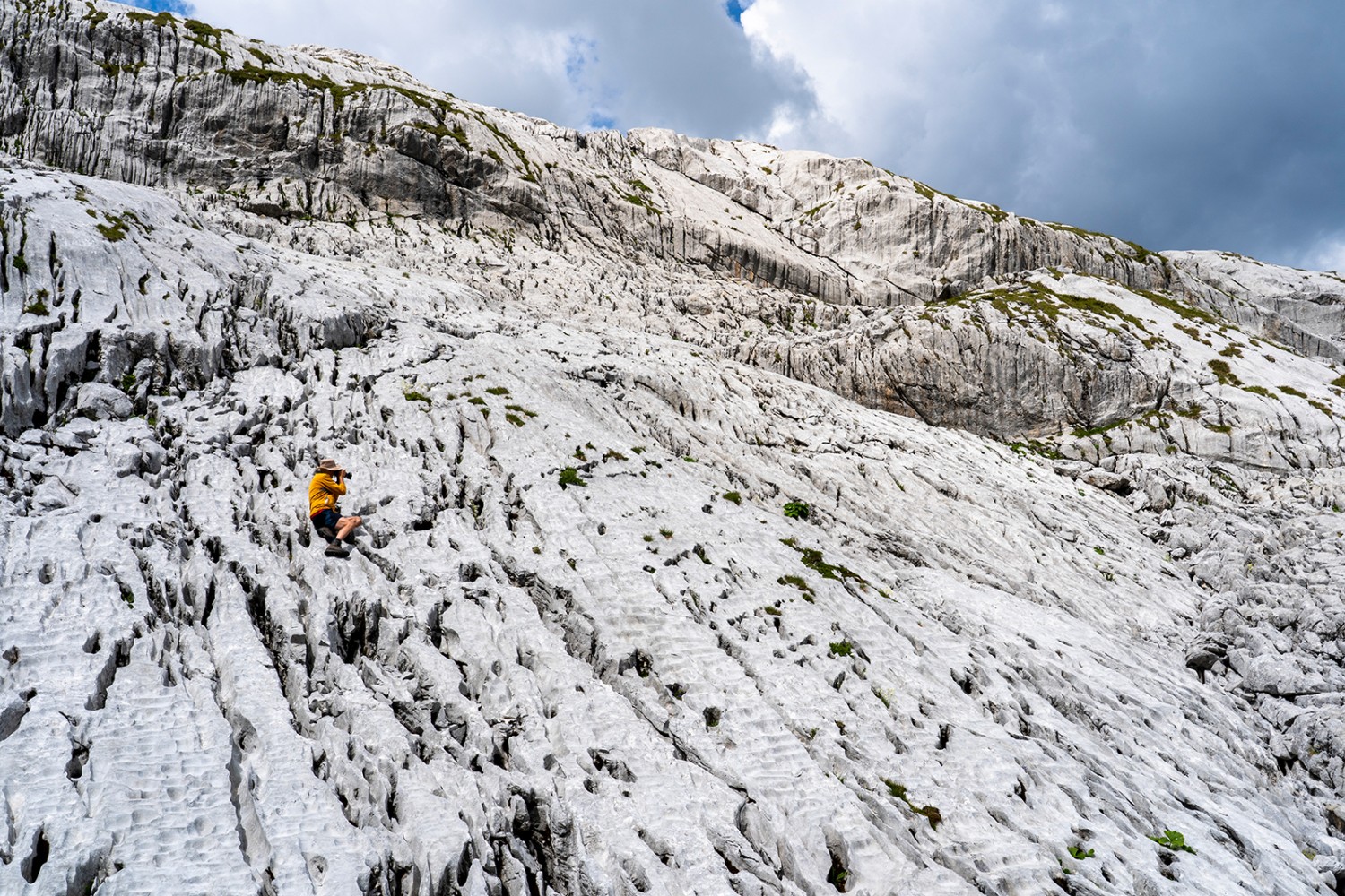 Fototermin im Karst der Wiss Platte.