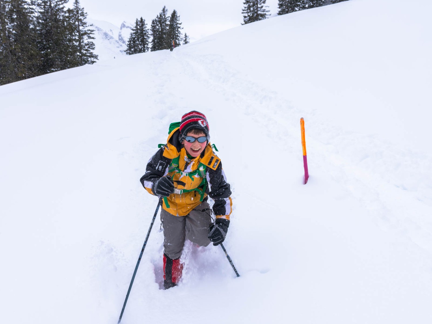 Es macht einfach Spass, im Schnee unterwegs zu sein. Bild: Franz Ulrich