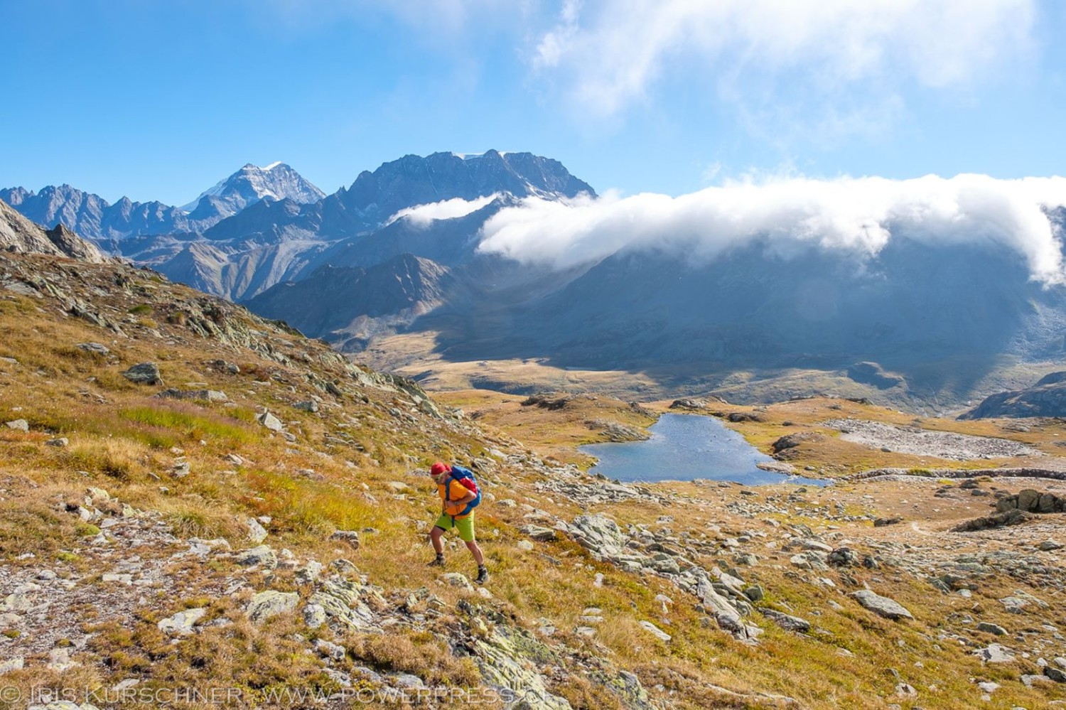 Un petit lac sans nom après le col.